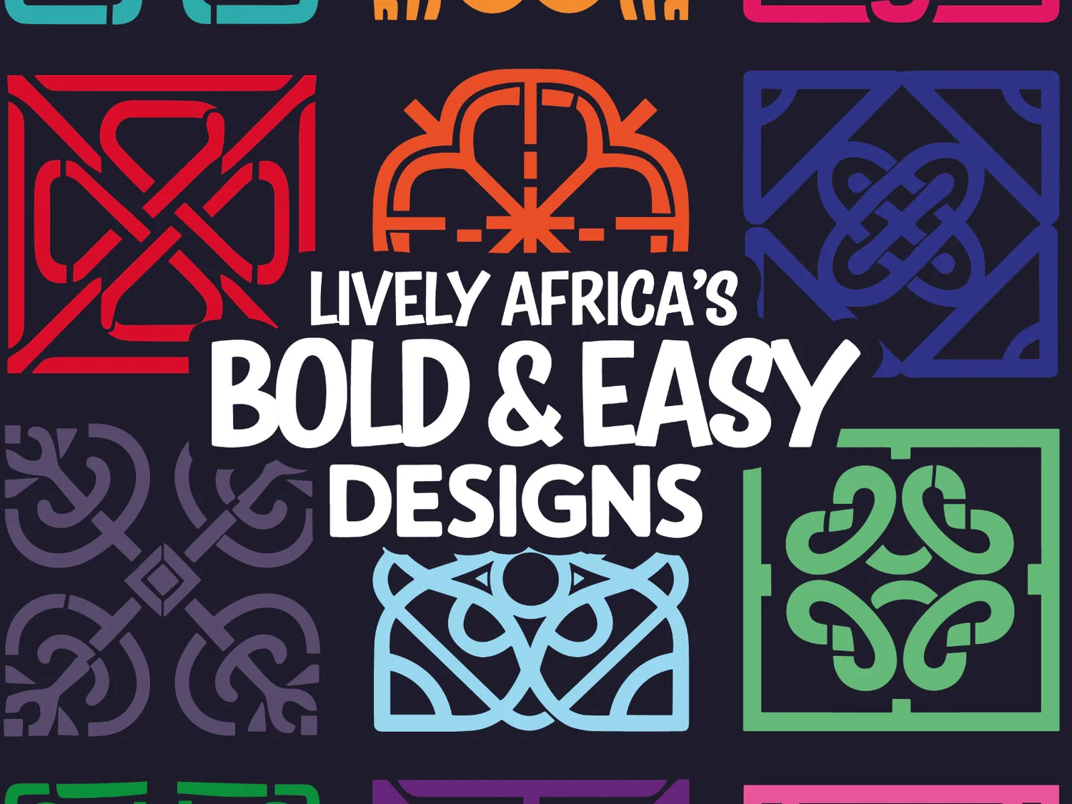 Lively Africa's Bold & Easy Designs | Coloring Pages Packs