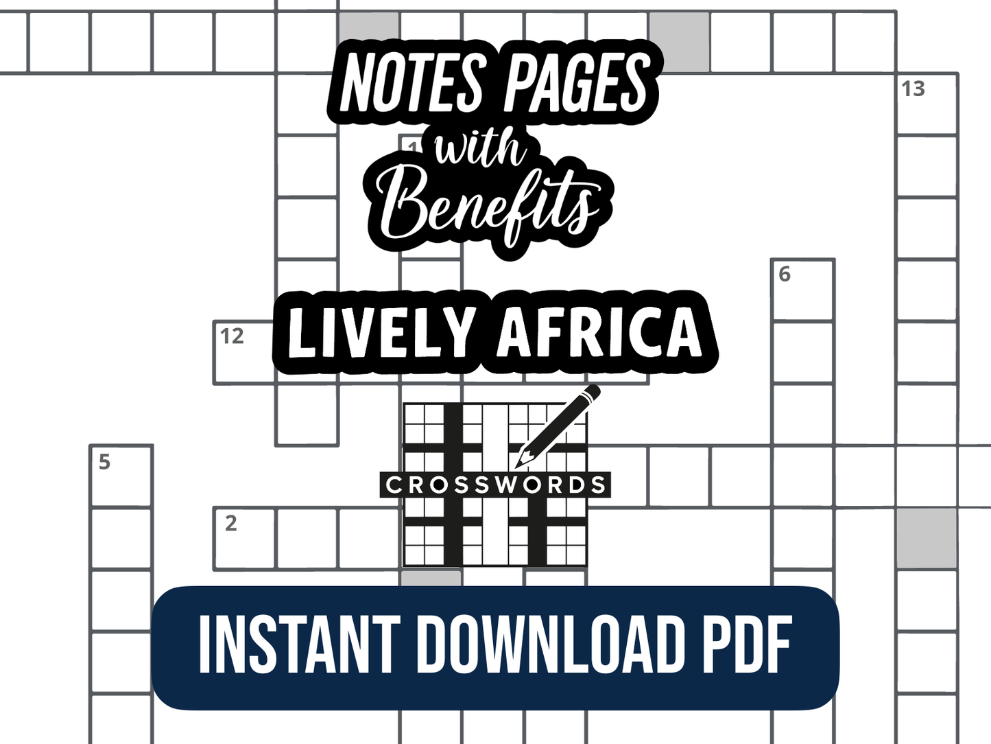 Crosswords | Lively Africa | College Notes Pack